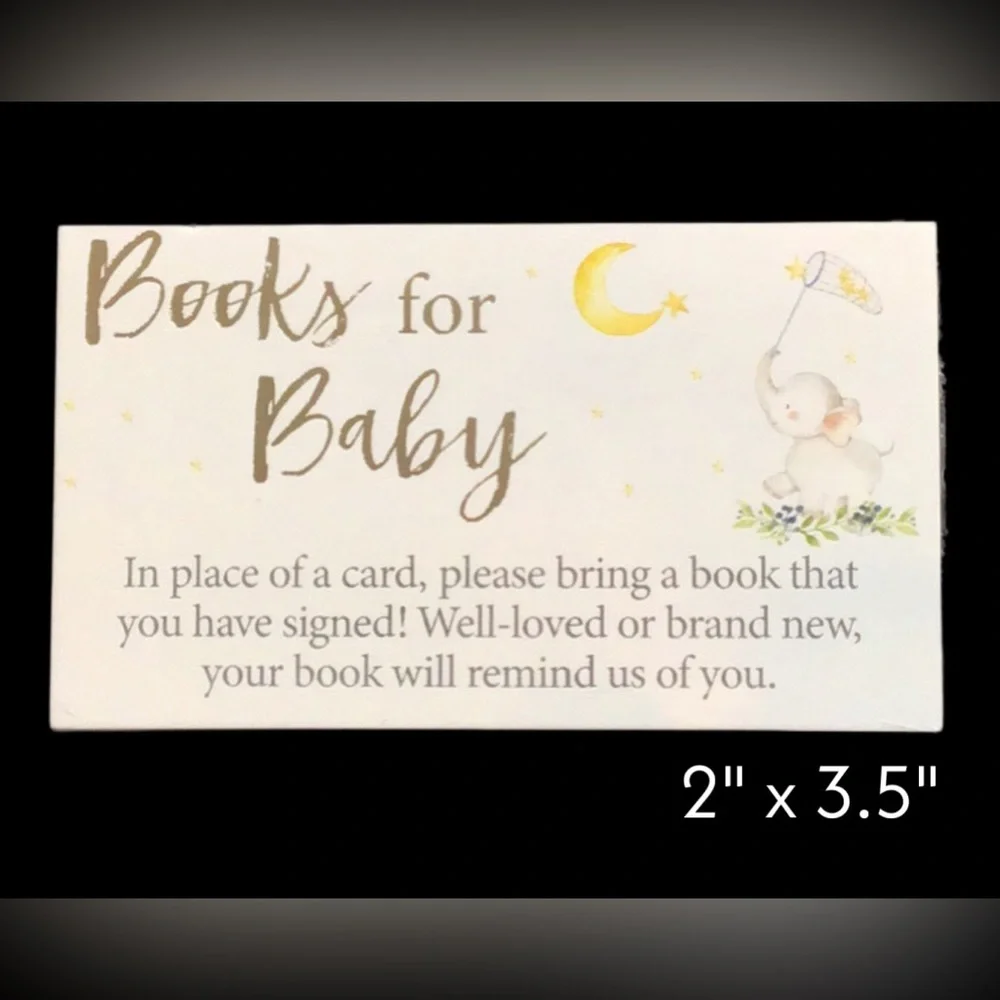 Kate Aspen Baby Invitation Bundle of 25 Invitations/Envelopes, and‎ Inserts
